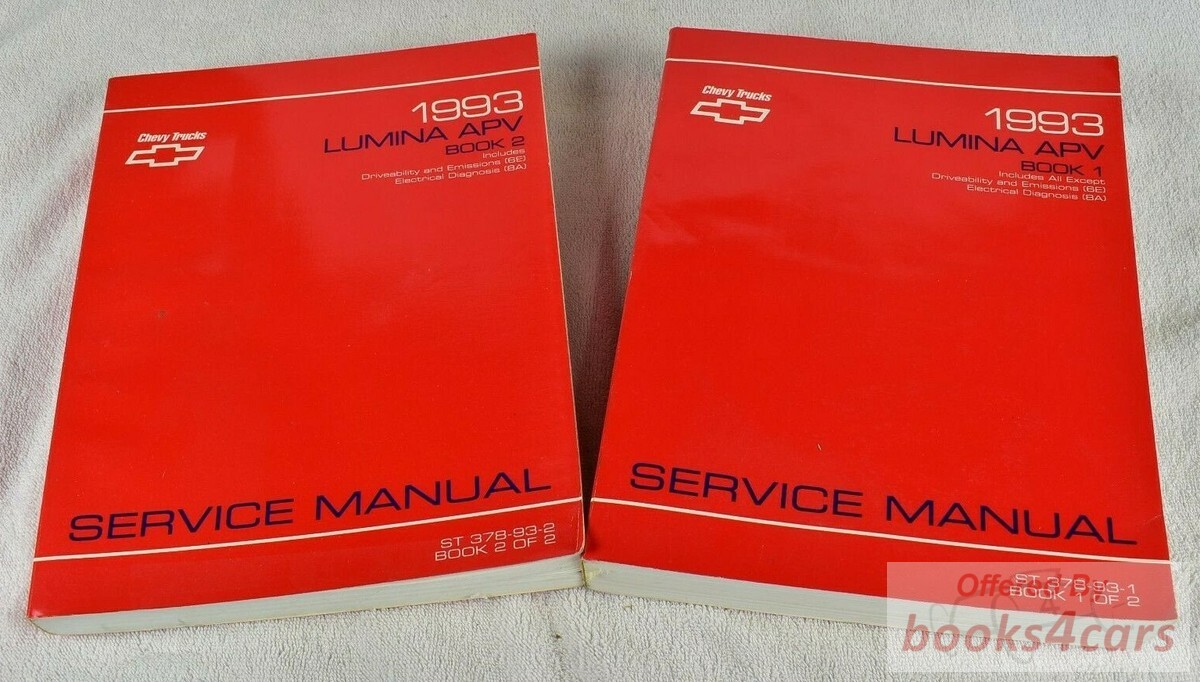 view cover of 1993 Lumina APV Service Manual, vol 2, driveability/emissions/electrical service for Chevy mini-van