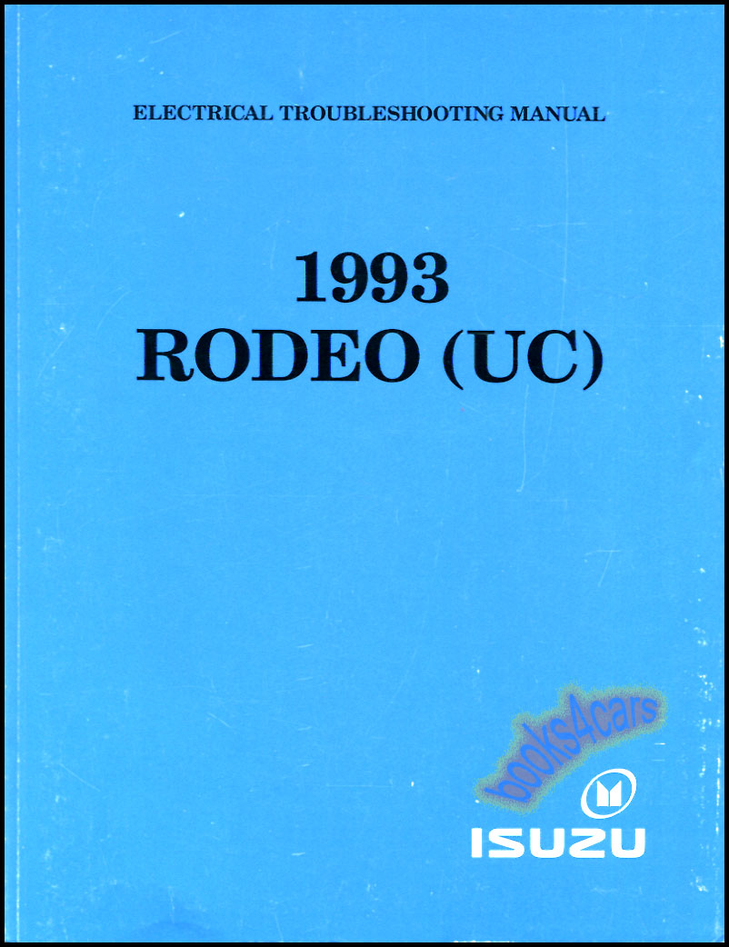 view cover of 1993 Rodeo electrical troubleshooting manual by Isuzu (UC)