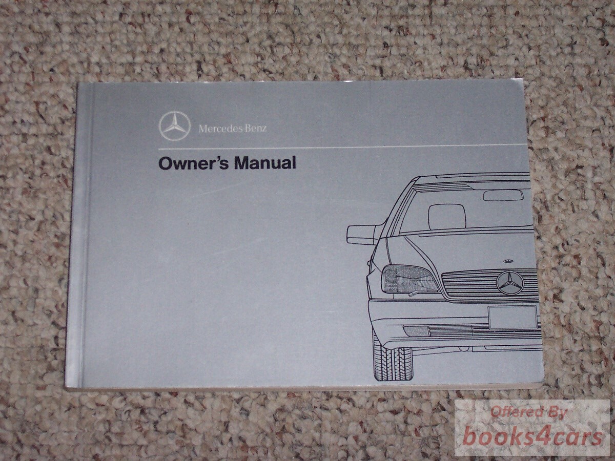 view cover of 1993 500 600SEC owner's manual by Mercedes for 600 & 500SEC SEC Coupe's