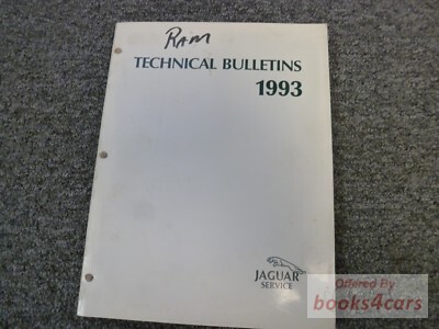 view cover of 1993 Jaguar Technical Service Bulletins book by Jaguar covering all models including XJS XJ6 and more