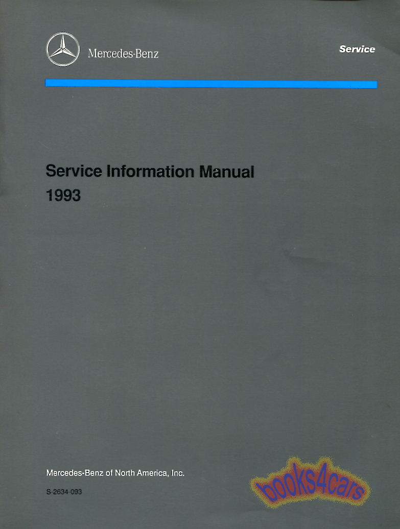 view cover of 1993 Service Information Bulletin by Mercedes