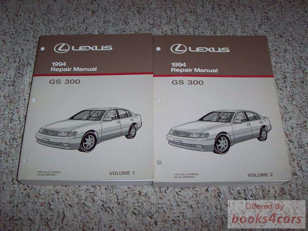 view cover of 1994 GS300 Shop Service Repair Manual 2-volume set by Lexus GS 300