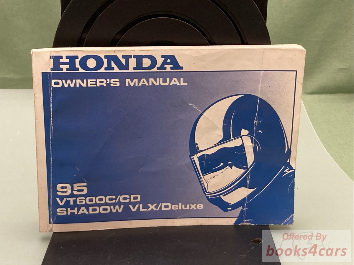 view cover of 1995 Shadow VT600c CD VLX Deluxe owners manual by Honda
