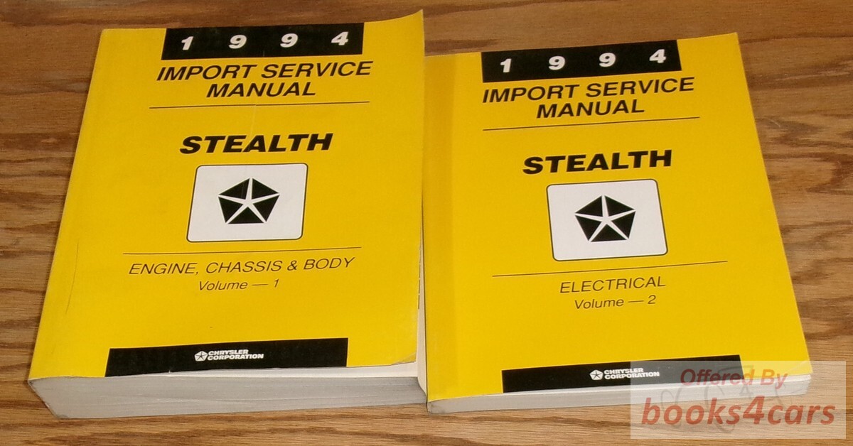 view cover of 1994 Stealth Shop Service Repair Manual by Dodge 2 Volume Set