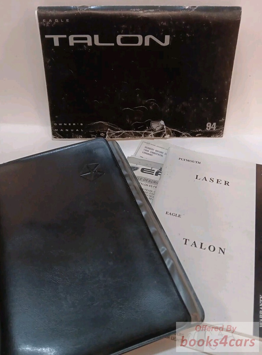 view cover of 1994 Talon owners manual by Eagle