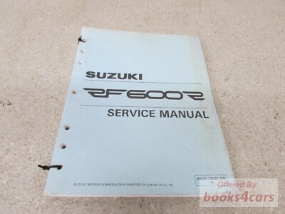 view cover of 1994 RF600R Shop Service Repair Manual by Suzuki RF 600R