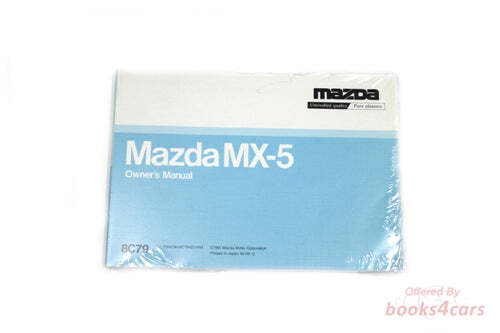 view cover of 1994 Miata MX-5 Owners Manual by Mazda