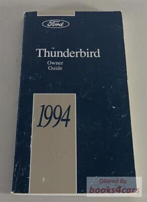 view cover of 1994 T-Bird Owners Manual by Ford for Thunderbird