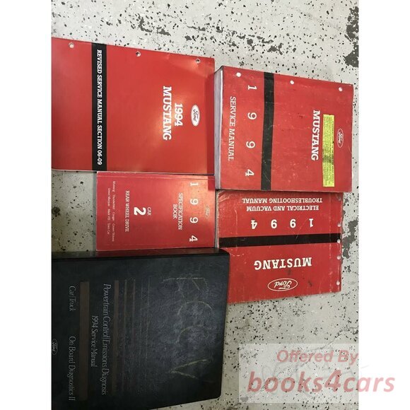 view cover of 1994 Mustang Shop Service Repair Manual by Ford