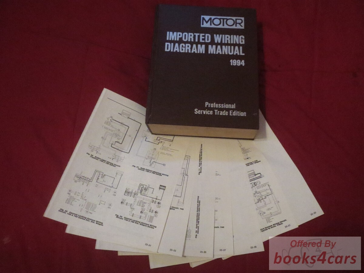 view cover of 1994 Imported Wiring Diagram Manual by Motor for Professional Service Trade Edition