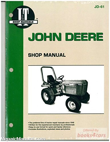 view cover of Models 655, 755, 756, 885, 856, 955 Tractor Shop Service Repair Manual, 96 pages by Clymer for John Deere published in 1994