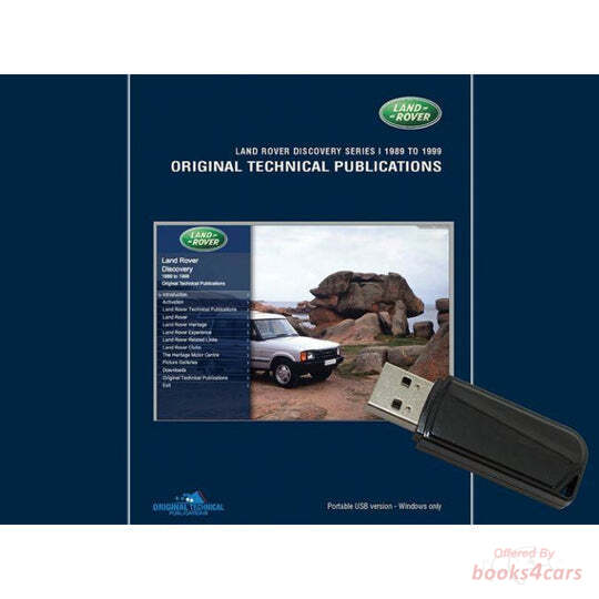 view cover of 1989-1999 Discovery Land Rover Shop Service Repair Manuals Parts Manuals & Owners Manuals on CD Rom