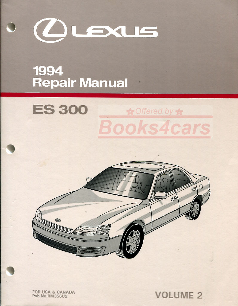 view cover of 1994 ES300 Body, electrical & air conditioning Shop Service Repair Manual by Lexus for ES 300