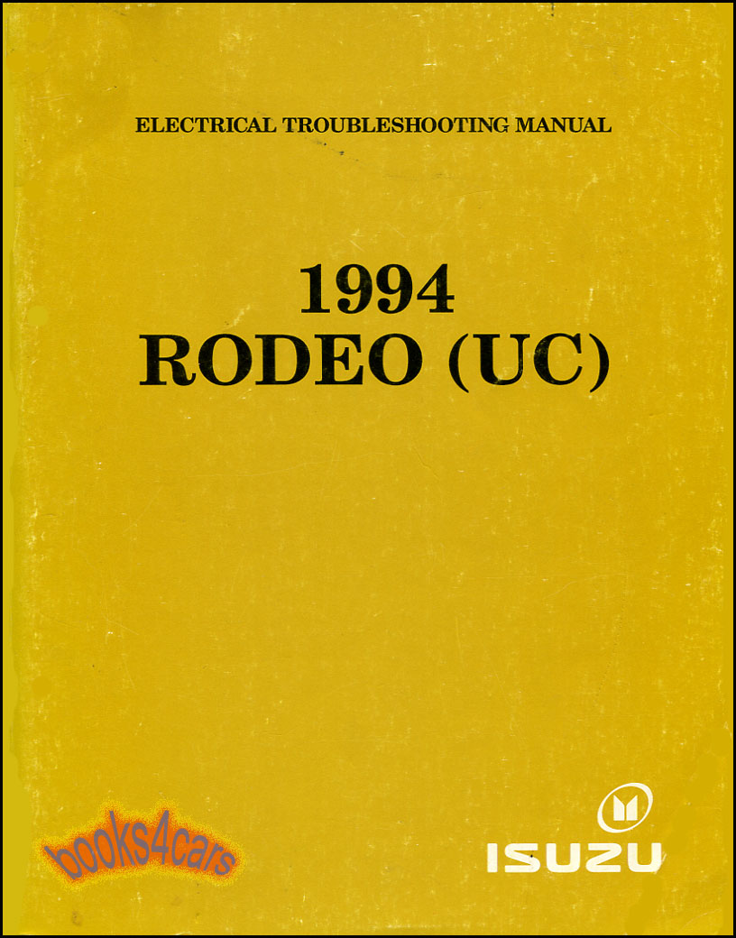 view cover of 1994-1995 Rodeo Electrical Troubleshooting wiring Manual by Isuzu - can also be used for Passport