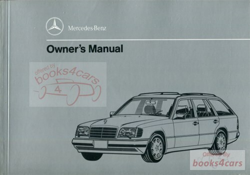 view cover of 1994 E320 STATION WAGON owner's manual by Mercedes