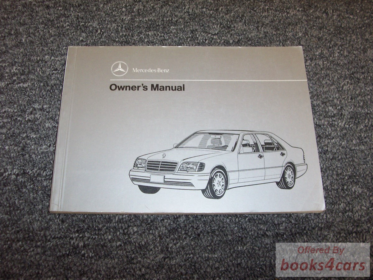 view cover of 1994 S350 TURBO Diesel owner's manual by Mercedes