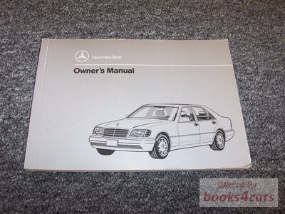 view cover of 1994 S600 sedan owner's manual by Mercedes