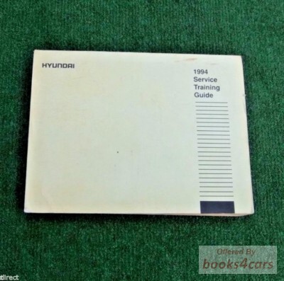 view cover of 1994 Service Training Guide, factory Hyundai manual