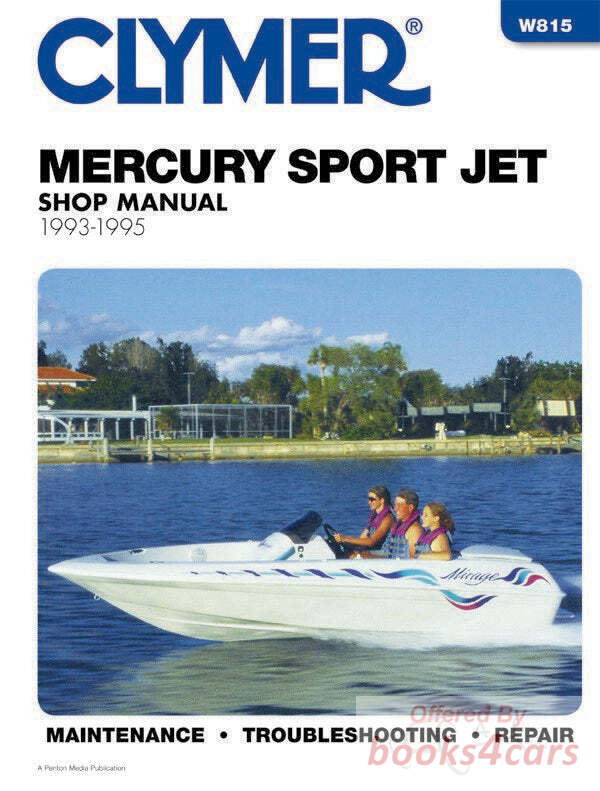 view cover of 1993-1995 Sport Jet 90 120 hp Marine Shop Service Repair Manual 192 pages by Clymer for Mercury