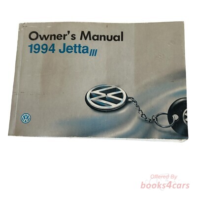 view cover of 1994 Jetta Owners Manual by Volkswagen