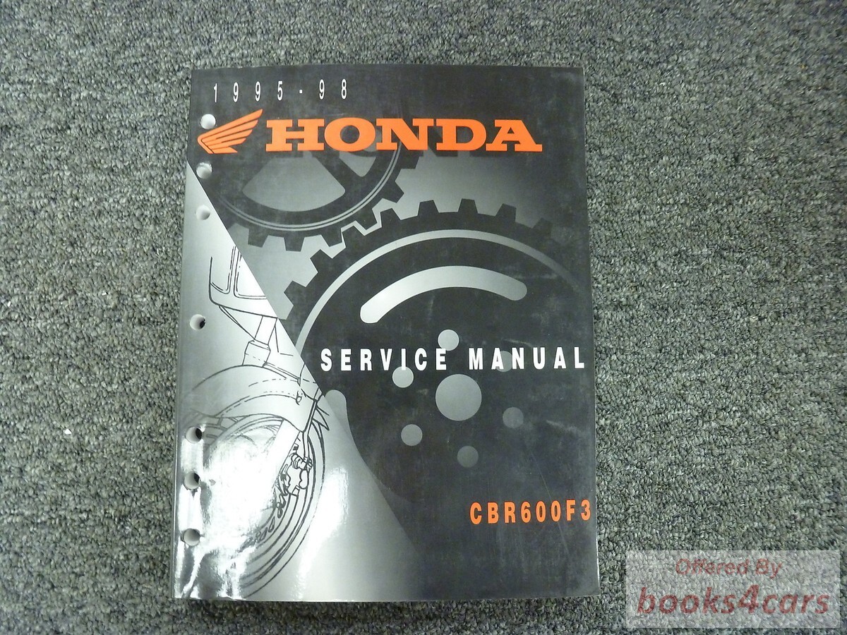 view cover of 1995-1996 CBR600F3 Shop Service Repair Manual by Honda