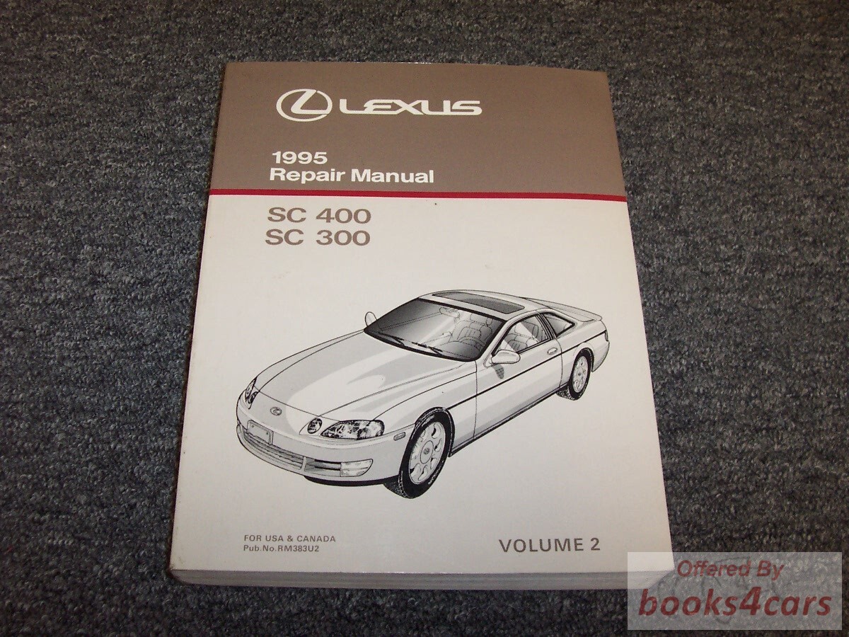 view cover of 1995 SC Chassis Shop Service Repair Manual by Lexus for SC300 & SC400 300 & 400