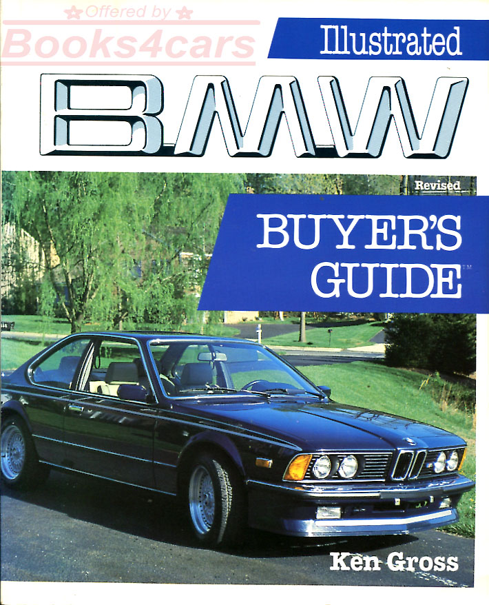view cover of illustrated BMW buyers guide by Ken Gross; 190 pages.
