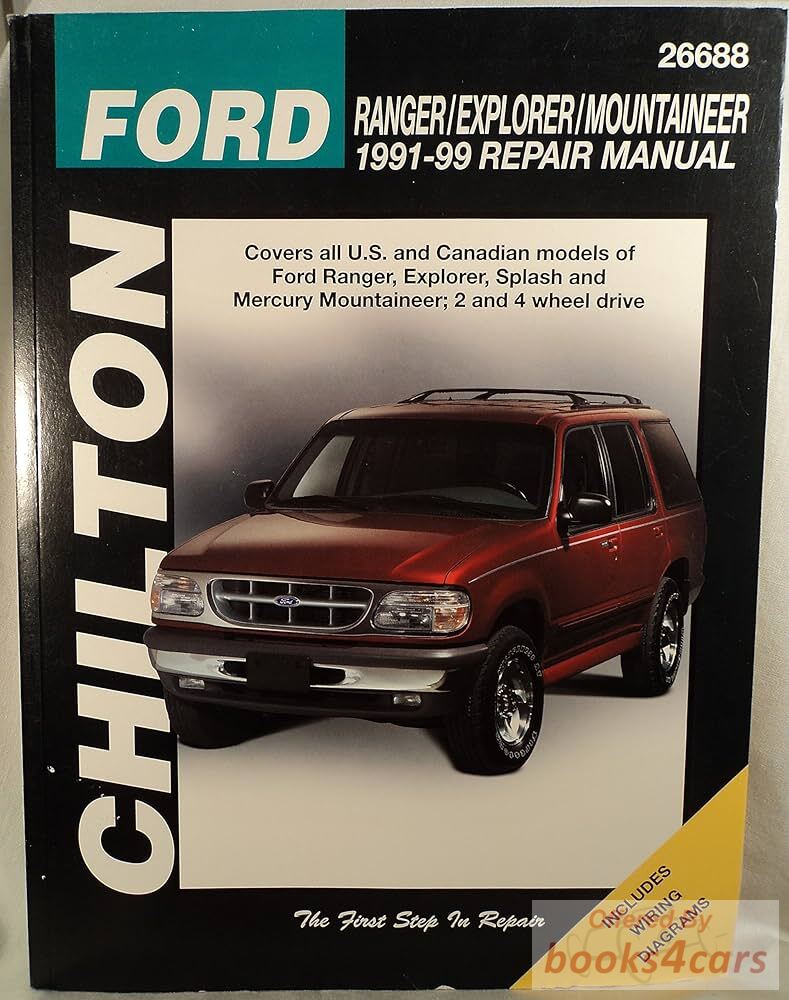 view cover of 1991-1999 Explorer Ranger & Mountaineer Large Format Repair Manual for Ford truck by Chilton also covers Mazda Trucks