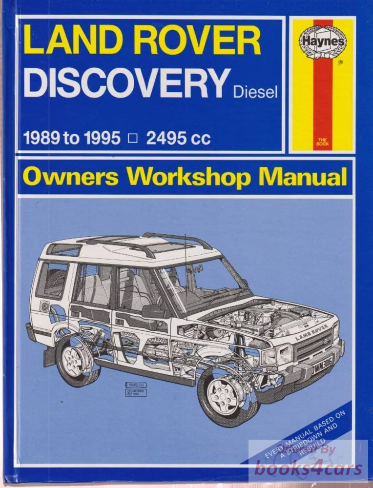 view cover of 1989-1995 Land Rover Discovery Diesel Shop Service Repari Manual by Haynes covers Turbo Diesel 2.5