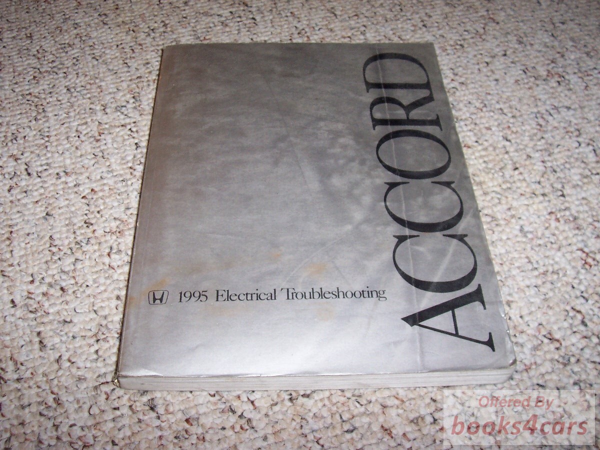 view cover of 1995 Electrical Troubleshooting Manual by Honda for Accord