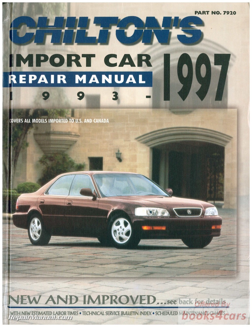 view cover of 1993-1997 Import Repair Manual for all makes & models by Chilton Covers all US & Canadian Cars