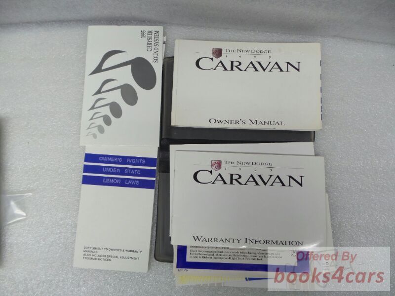 view cover of 1995 Caravan Owners manual by Dodge