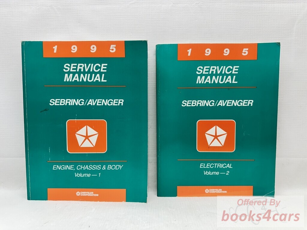 view cover of 1995 Sebring Avenger Service Manual for Chrysler & Dodge