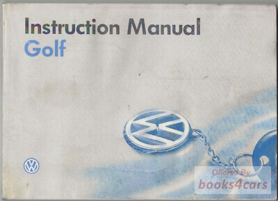 view cover of 1995 VW Golf owners manual by Volkswagen