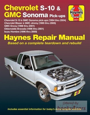 view cover of 1994-2005 S10 Blazer Sonoma Jimmy Bravada Hombre Shop Service Repair manual by Haynes for Chevrolet GMC & Isuzu Truck IN SPANISH