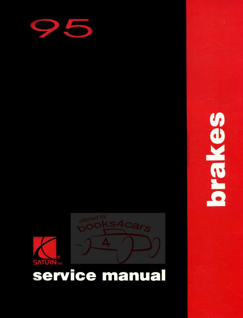 view cover of 1995 Brakes Service Manual by Saturn