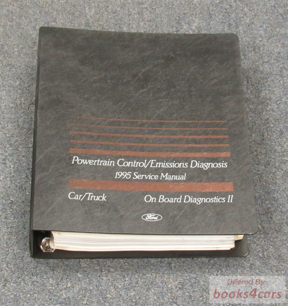 view cover of 1995 Powertrain Control Emission Diagnosis OBD 2 Service Manual by Ford, Lincoln, & Mercury for 3.8L Mustang, 4.6L Thunderbird, Cougar, Crown Victoria, Grand Marquis, Continental, Ranger, Windstar