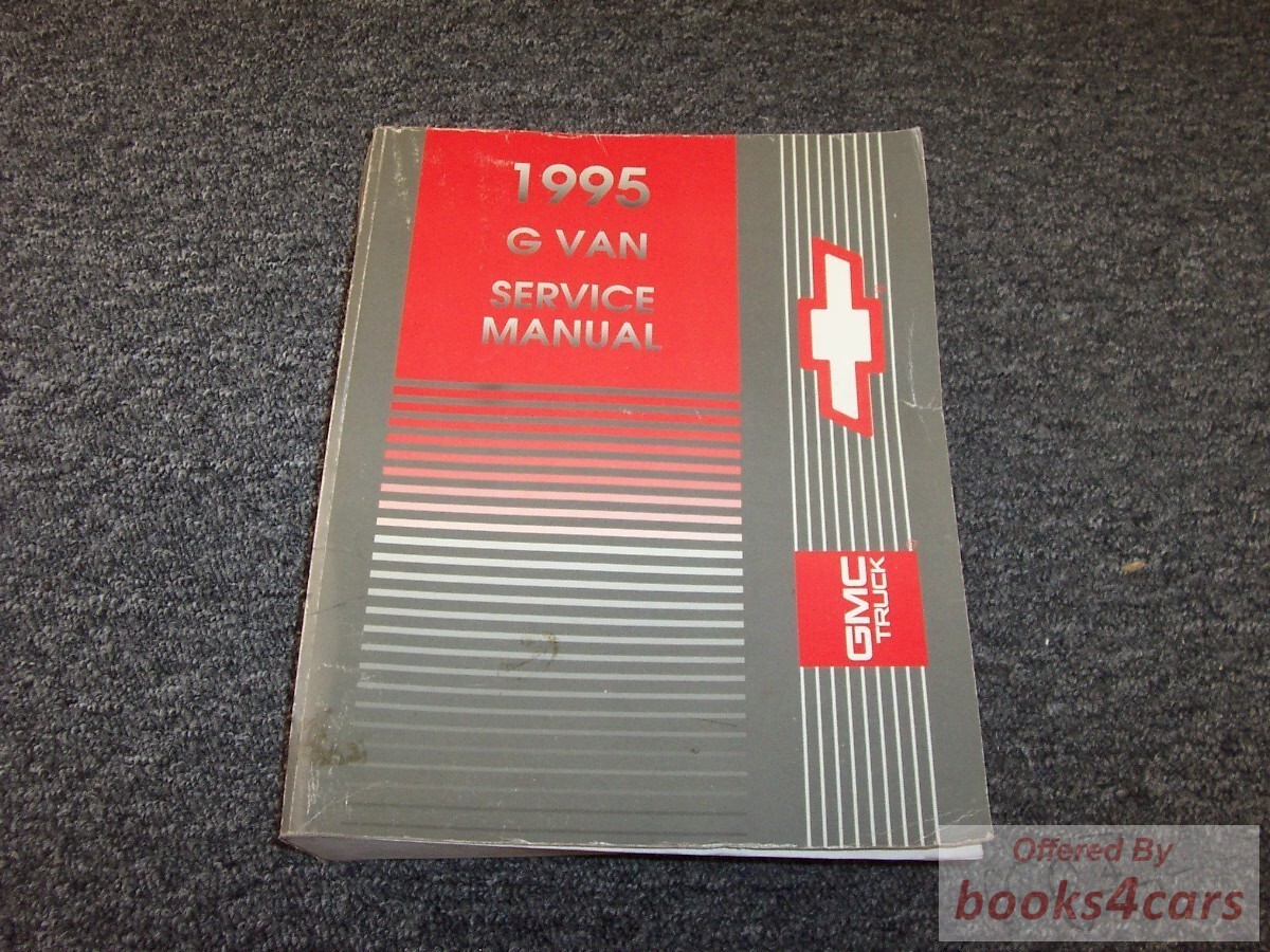 view cover of 1995 G Van Shop Service Repair Manual by Chevrolet & GMC Vans including SportVan