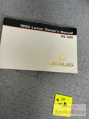 view cover of 1995 ES300 owners manual by Lexus.