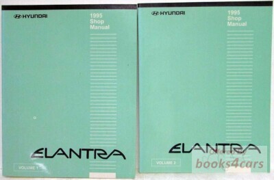 view cover of 1995 Elantra Shop Service Repair Manual by Hyundai