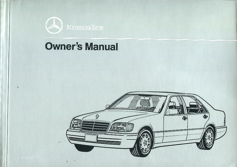 view cover of 1995 S350 TURBODIESEL owner's manual by Mercedes