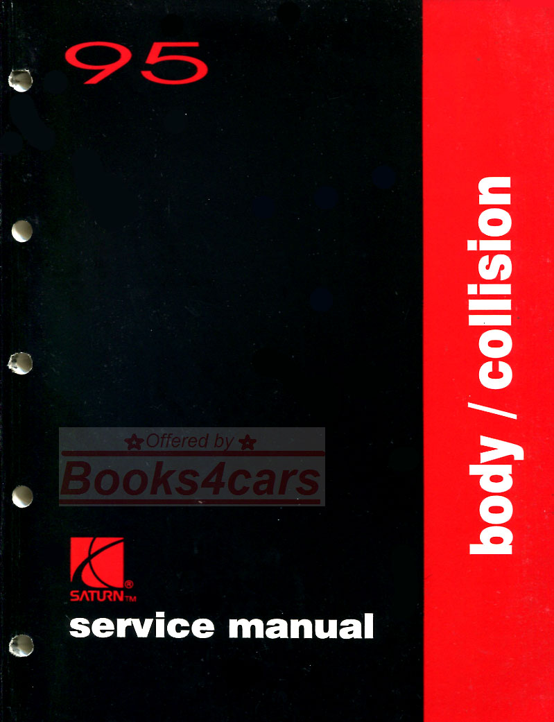 view cover of 1995 Body Collision Shop Service Repair Manual by Saturn