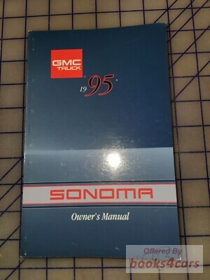view cover of 1995 Sonoma Owners Manual by GMC