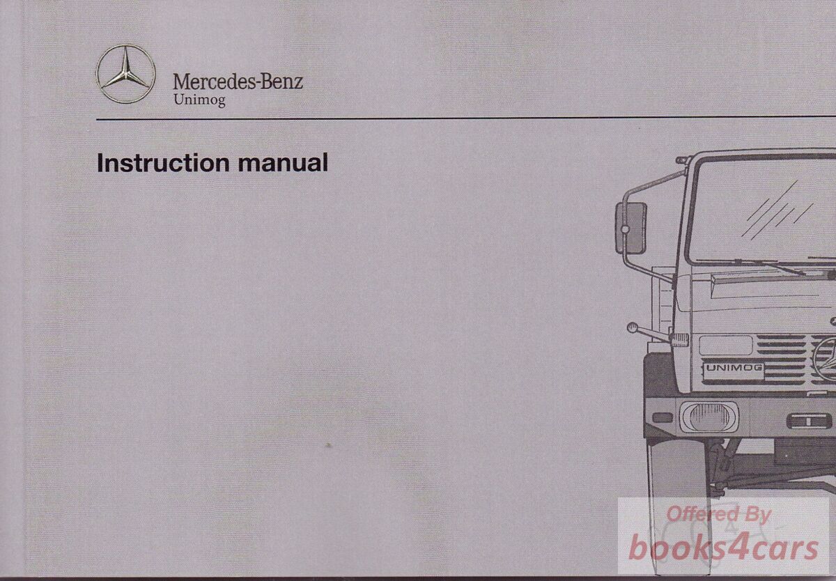 view cover of Mercedes Unimog 427-437 Owners Manual