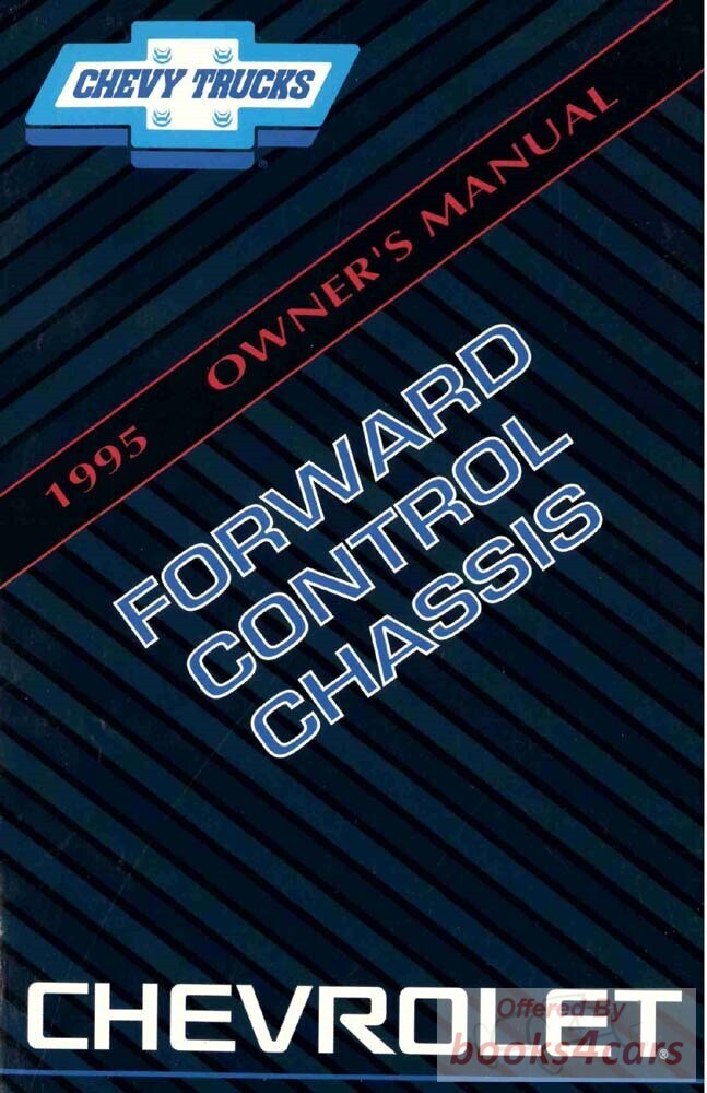 view cover of 1995 Forward Control Chassis Motorhome Owners Manual by GMC Truck