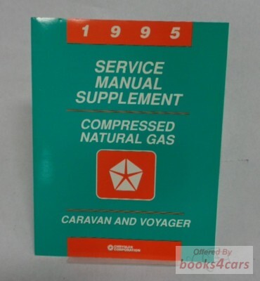 view cover of 1995 Service manual supplement for compressed natural gas caravan, and voyager