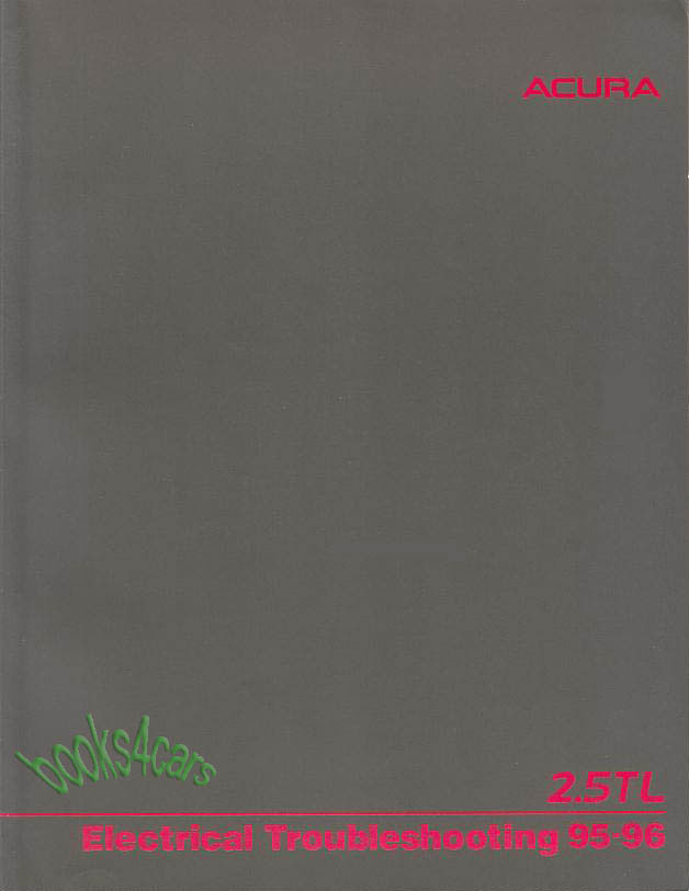 view cover of 1995-1997 2.5 TL Shop Service Repair Manual by Acura for 2.5TL