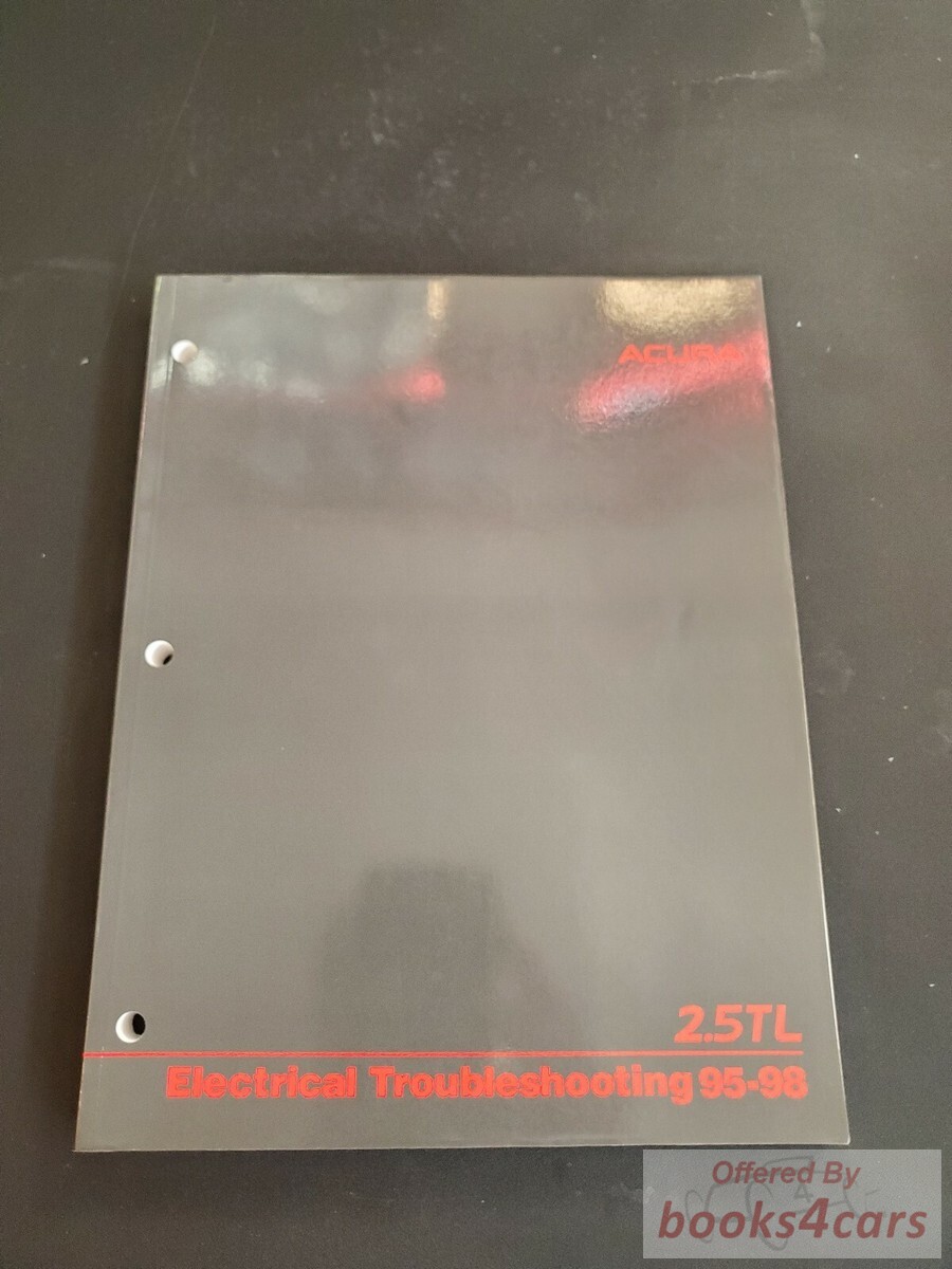 view cover of 1995-1998 TL 2.5 Electrical Troubleshooting manual by Acura for 2.5TL