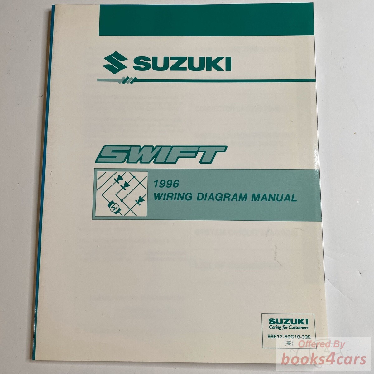 view cover of 1996 Swift Wiring Diagram by Suzuki