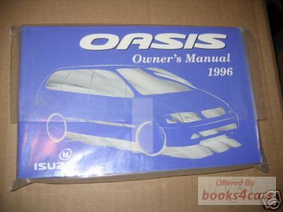 view cover of 1996 Oasis Owners Manual by Isuzu